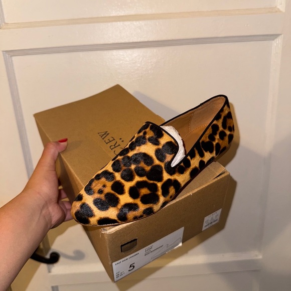 Jcrew Cheetah Loafers Sz 5 - Picture 3 of 8
